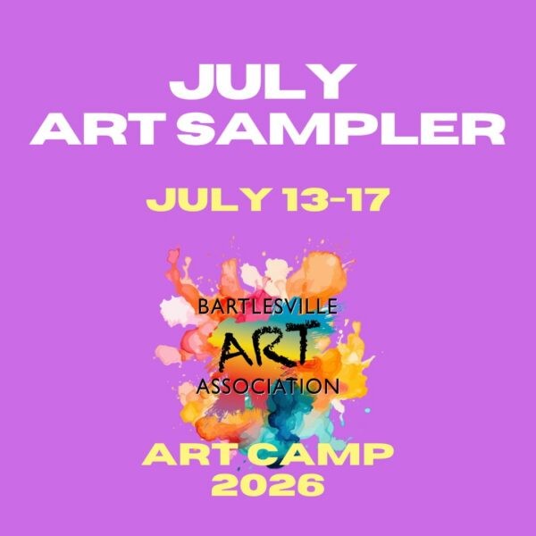 July Art Camp 2026: Art Sampler July 13-17